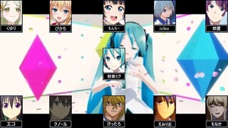 【合唱】chaining intentionやってみたらこうなった。【ここに行ったんだ】
