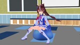 [MMD.3D] Uma Musume bermain bola senam