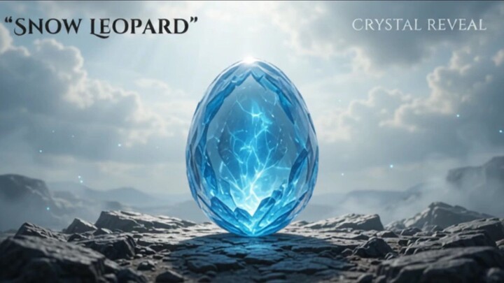 Crystal Egg Transformation | Snow Leopard Reveal ❄️🐆 | AI Cinematic 8K