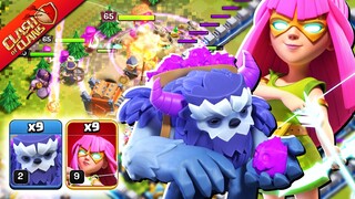 สูตรตีบ้าน 12 เยติซูเปอร์พลธนู คู่หูสุดโหด - Clash of Clans