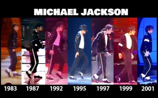 تاريخ تطور خطوة القمر لمايكل جاكسون 1983-2009