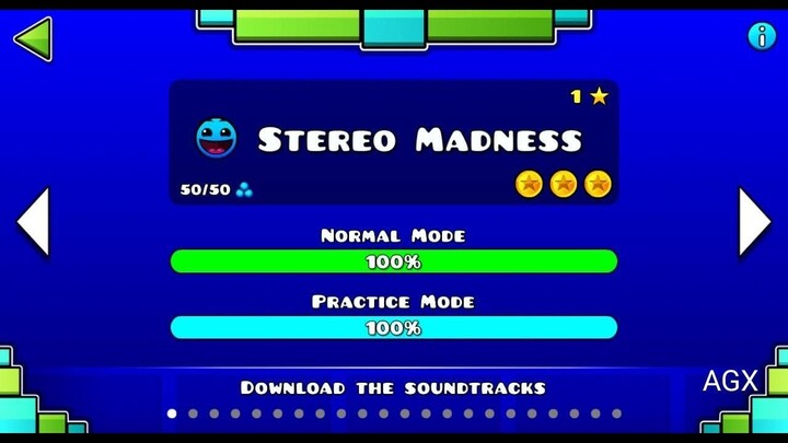 Geometry Dash - Stereo Madness | All 3 Coins 🪙 | Mobile OTG