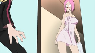 SAKURA IS HOME ALONE WHEN BORUTO MAKES A SURPRISE VISIT - guess what happen