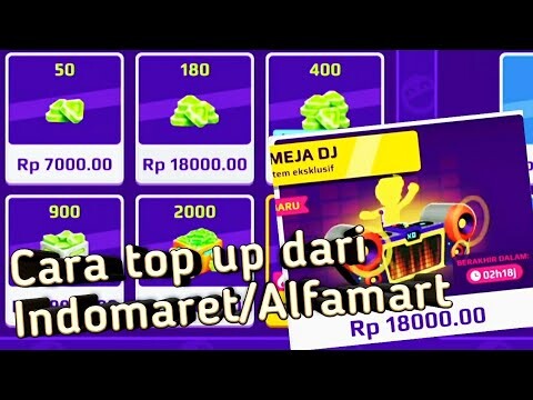 Cara top up di Indomaret atau Alfamart~Cara top up Gems atau membeli Item Game