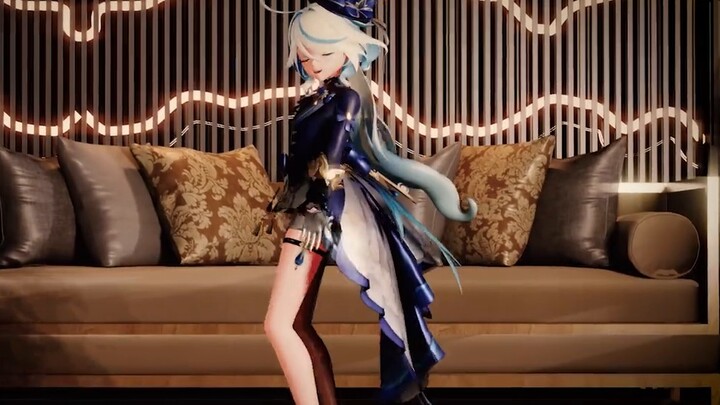 Randomly bump into Funina❗Hold Funina for a minute❗99% of travelers can't do it🥵 [Genshin Impact MMD
