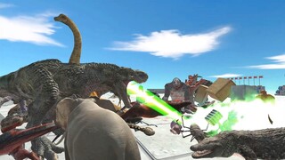 All Units vs Atomic T-Rex. Animal Revolt Battle Simulator