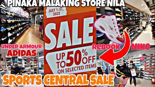 MALAWAK NA SPORTS CENTRAL STORE SA AYALA MAKATI MAY SALE UP TO 50% BASKETBALL SHOES ANG  DAMING BAGO