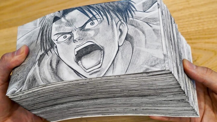 [ Attack on Titan ] Hand-painted 400 pictures in 80 days, Levi VS Kenny challenged the human limit b