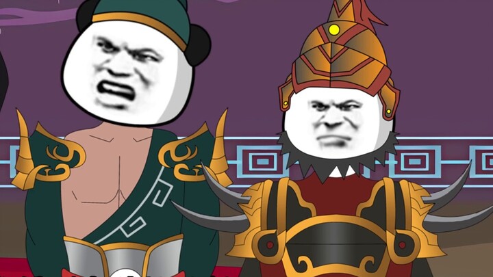 Yuan Shao, Cao Cao and Liu Bei launched a general attack on Zhang Jiao's army and won the harem of s