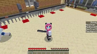 PANDA THỬ THÁCH 24 GIỜ BẢO VẾ NGÂN HÀNG TRONG MINECRAFT PE_REDHOOD TROLL MỀU BẰN