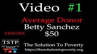 Betty Sanchez 50美元捐款 / $50 USD Donation