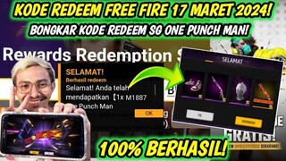 KODE REDEEM FREE FIRE TERBARU 17 MARET 2024 HARI INI | KODE REDEEM FF TERBARU 17 MARET 2024