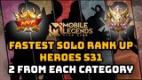 S31 - Best heroes for solo rank up - 2 from each category