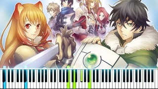 [Tate no Yuusha no Nariagari OP] "RISE" - MADKID (Synthesia Piano Tutorial)