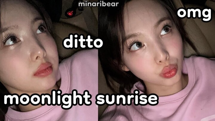 娜琏清唱 moonlight sunrise， ditto, omg, antifragile