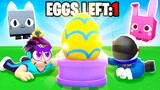RACE To Hatch ALL Eggs in Pet Sim X... Winner GETS ???