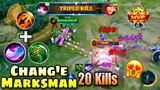 CHANG'E MARKSMAN BUILD with INSPIRE is CRAZY!!🤯BUFFED CHANG'E GAMEPLAY