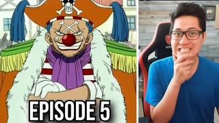 First Time Watching One Piece Anime Episode 5 Reaction Review SUB Not English Dub vs. Live Action