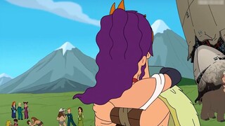 Futurama: A girl survives in the wilderness, falls in love with an alien, and a boy travels back to 