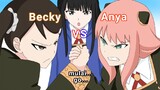 Adu PANCO sama mbak Anya🤣🗿 Anya x Becky | parody anime spy x family
