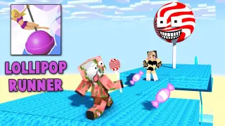 Monster School : BABY MONSTERS LOLLIPOP RUNNER 3D CHALLENGE ALL EPISODE - Minecraft Animation