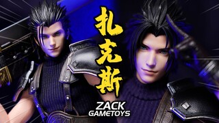 扎克斯神还原！二次元兵人天花板？扎克斯 GAMETOYS 最终幻想FF7 Zack Fair 1:6兵人 模玩分享【神田玩具组】