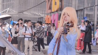 [Biola] Four Lies "If You Can Bloom the Light" Cosplay Miyazono Kaoru ~ Chengdu World Line Comic Exh