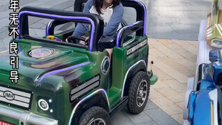 Latihan khusus pacar untuk memarkir mobil mundur