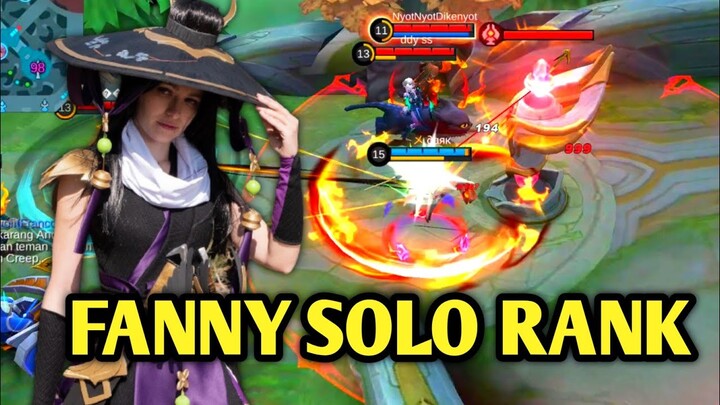 FANNY SOLO RANKED , PUSH TOP GLOBAL DENGAN BERMAIN SOLO RANK | MLBB