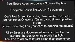 Real Estate Agent Academy - Graham Stephan Course Download