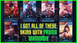 USE YOUR PROMO DIAMONDS BEFORE IT EXPIRES | STUN CHOU AND STUN BRODY FOR ONLY 1 DIAMOND - MLBB