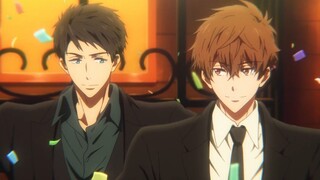 การปรากฎตัวของทีมวายร้ายที่มีสมาชิกทั้งหมดของ Free งานเลี้ยงภาพจาก KyoAni