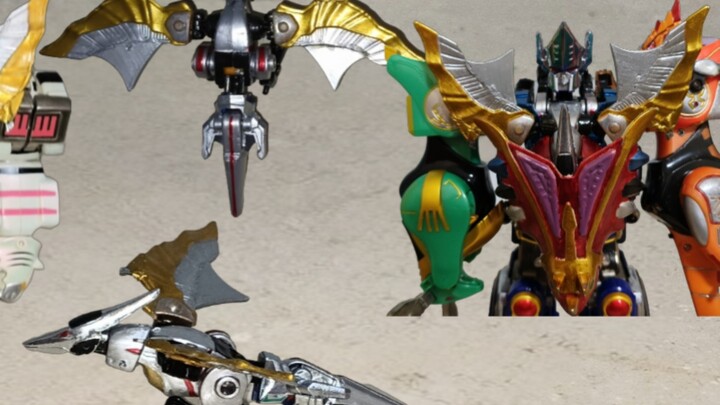 [Chia sẻ đồ chơi] Bộ truyện tự chế The Beasts Sentai - Fangbarking Pterosaur, Silver Elf of the Sky