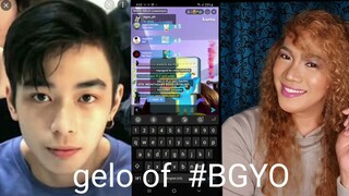 GELO OF BGYO KUMU LIVE SHOUT OUT +MESSAGE FOR ME ( OMG ANG SWEET ) HIMLAY!!!!