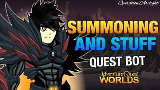 =AQW= SUMMONING AND STUFF QUEST BOT - Hollowborn Oblivion Blade BOT | GRIMOIRE 3.8 | AQW BOTS