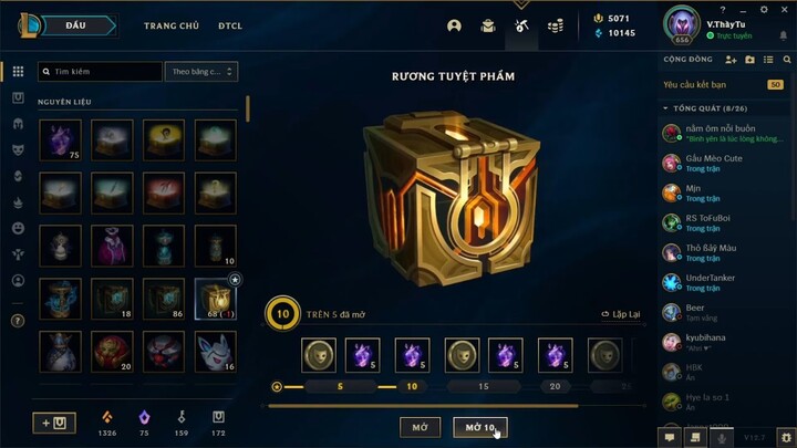 [LMHT] Review Tiến Trình Rương Tuyệt Phẩm 2022 - Kiếm Tinh Hoa Thần Thoại + Trang Phục Xịn Cực Hot !
