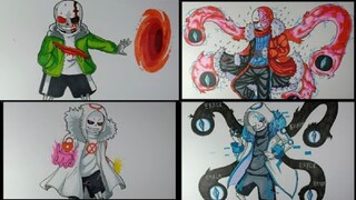 4 COOL How To Draw Sans Vẽ sans ngầu Và Lạ