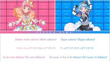 I'm Not Alone! ひとりじゃない!(Full Color Coded Lyrics ROM/KAN/ENG) Pure Palette ver | Aikatsu Friends!