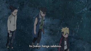 Boruto membantu Kawaki yang sedang menjalankan misi dengan tim Shikadai part 2