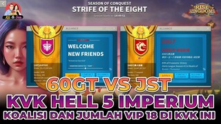 KVK NERAKA 60GT VS JST VS MIMI, 1000 VIP 18!!! (RISE OF KINGDOMS)