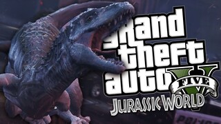 Indominus Rex Mod | GTA 5 Momen Lucu (Bahasa Indonesia)