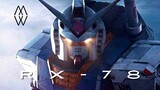 [Gundam/Mixed Cut/High-energy] The original Gundam stands tall above the earth!
