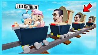 Aku Dan Adiku Terpaksa Harus Naik Roller Coaster SKIBIDI Di Roblox Brookhaven ft @Shasyaalala