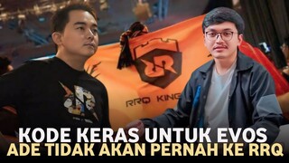 ADA APA MAS ADE DENGAN PAK AP || KLARIFIKASI Mas Ade Untuk RRQ HOSHI