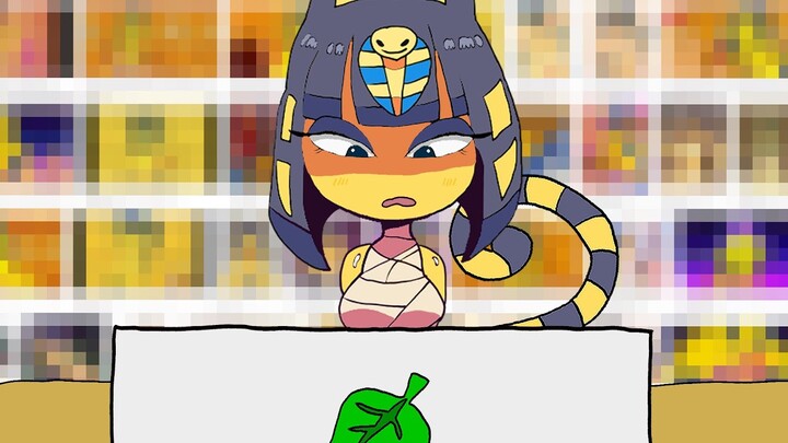 앙카 댄스를 검색해보는 클레오 / Ankha zone meme