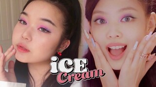 BLACKPINK “Icecream” cover makeup🍦🍬(ft. OLENS SCANDI)블랙핑크 아이스크림 메이크업