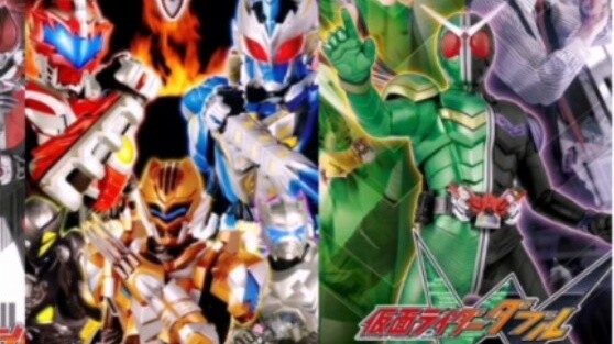 A review of the Kamen Rider and Armor Hero series that aired in the same year