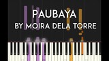 Paubaya by Moira dela Torre Synthesia Piano Tutorial with sheet music