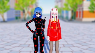 Miraculous X Darling in the FranXX Zero Two Simple Dimple Pop It