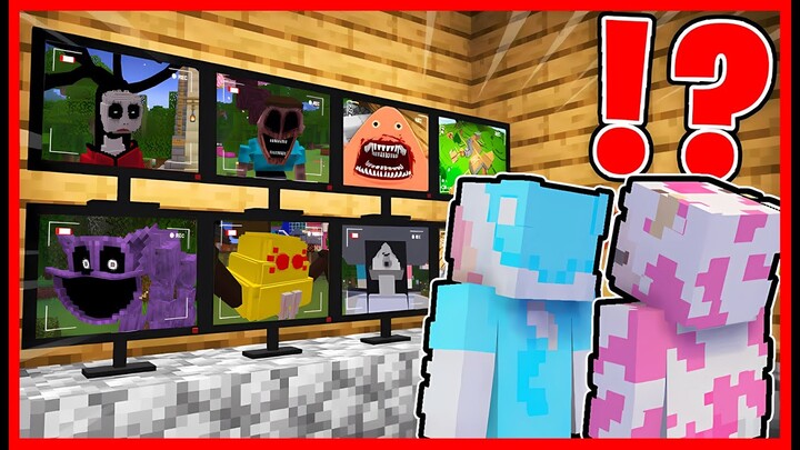 ATUN MEMBUAT CCTV UNTUK MEMANTAU SEMUA MONSTER !! Feat @sapipurba Minecraft